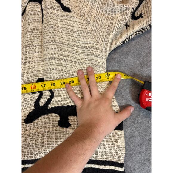 VINTAGE Painted Pony Jacket Womens S/M Beige Woven Oversized Southwestern Tribal - Picture 3 of 6